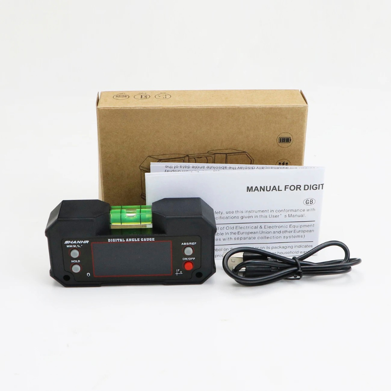 Niveau / Inclinomètre Numérique Magnétique Rechargeable avec Écran Rétroéclairé