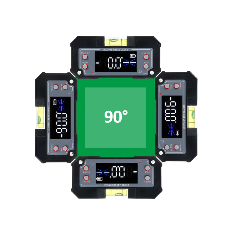 Niveau / Inclinomètre Numérique Magnétique Rechargeable avec Écran Rétroéclairé
